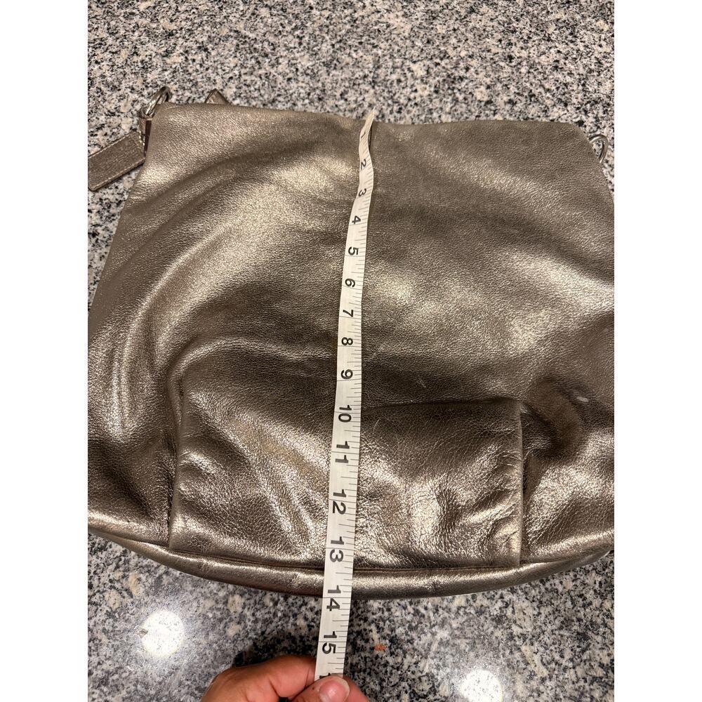 Coach Metallic Leather Shoulder Ba - Picture 4 of 11